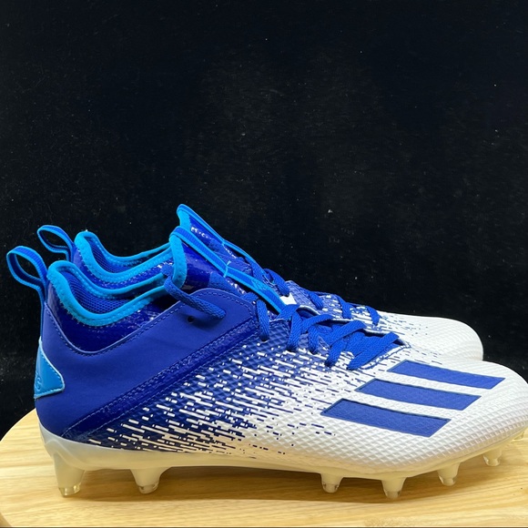 Adidas Adizero Scorch Football Cleats Navy Blue/White FW4086 Mens Sz 12.5 - Picture 4 of 10